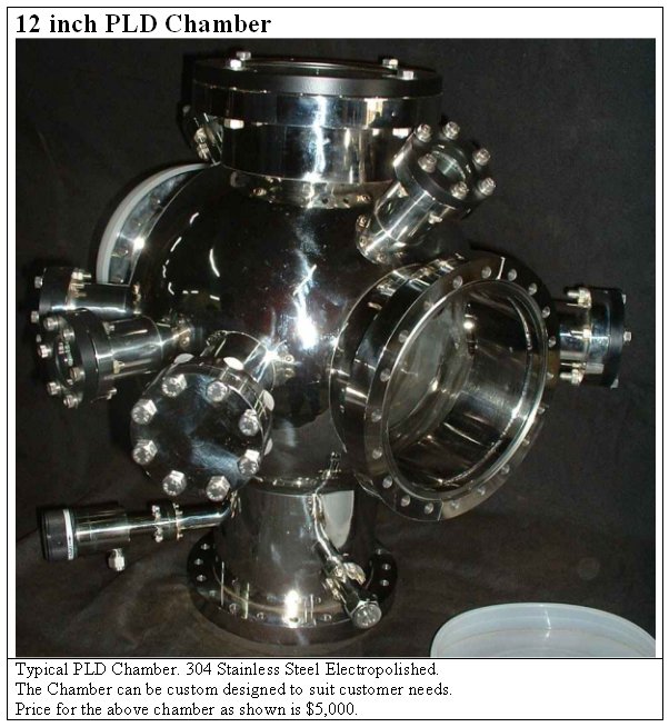 Pulsed Laser Deposition Chambers