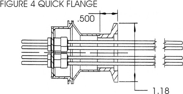 2kV, 10 Amps, 4 to 10 Pins - KF Flange