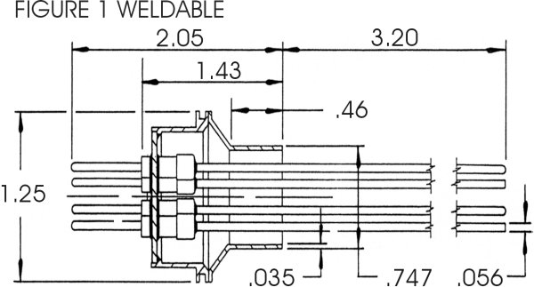 2kV, 10 Amps,  4 to 10 Pins - Weldable