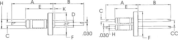 3-5kV, 1 to 4 Tubes - CF Flange