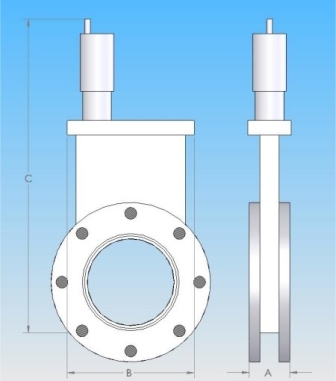 ASA Aluminum Bonnet Pneumatic Gate Valves