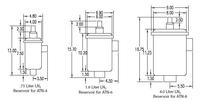 Angle Liquid Nitrogen Flex Traps