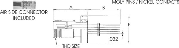 700 Volts, 10 Amps per Pin, 4 to 20 Pins, CF Flange