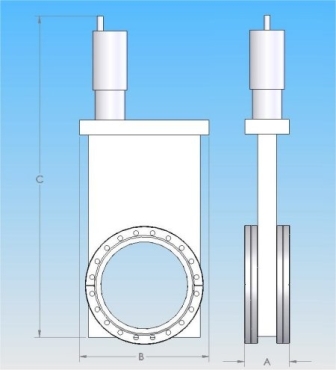 CF Standard Pneumatic Stainless Gate Valves