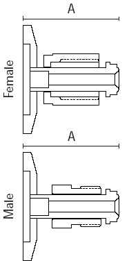 NW to Male/Female VCR Adapters